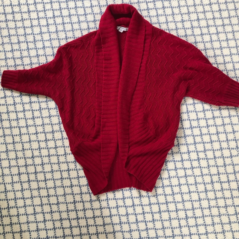 Deep rich red bolero 
size M